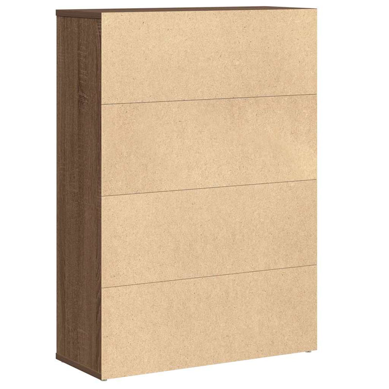 vidaXL barna tölgy színű szerelt fa könyvszekrény 60x24x85 cm