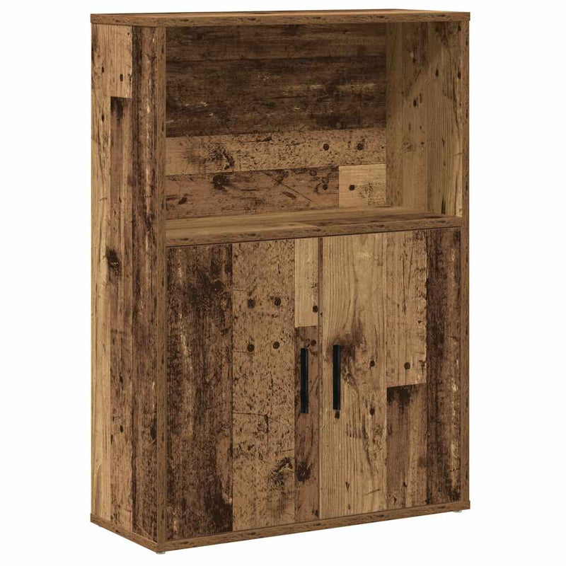 vidaXL antik fa színű szerelt fa könyvespolc 60x24x85 cm