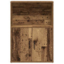 vidaXL antik fa színű szerelt fa könyvespolc 60x24x85 cm