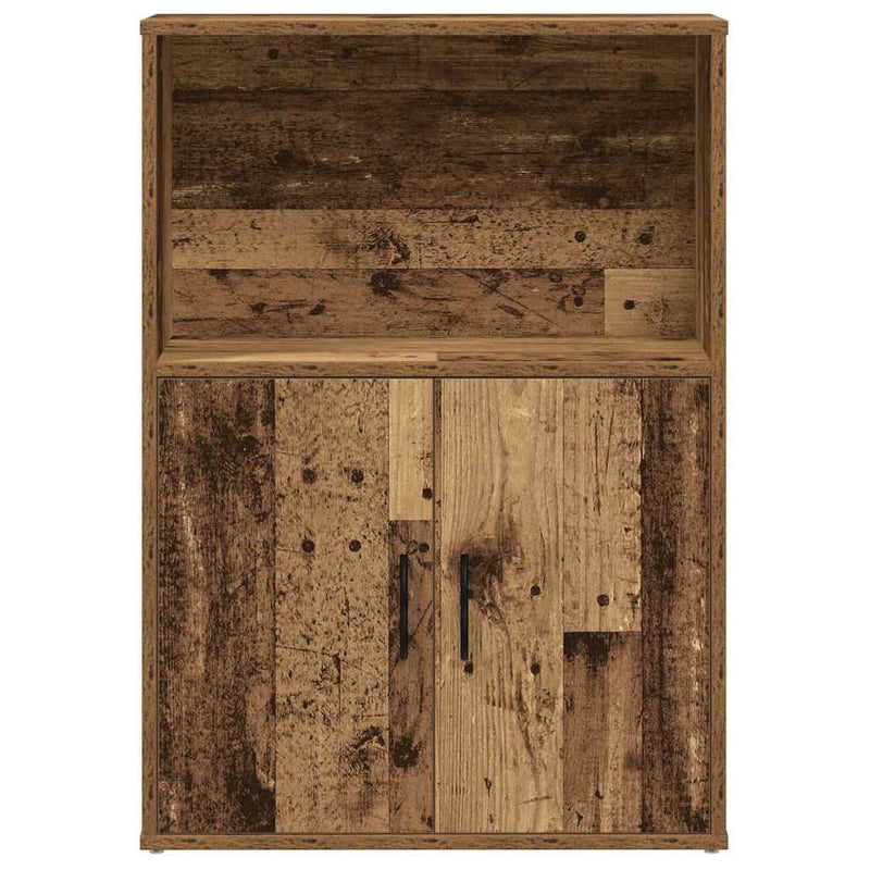 vidaXL antik fa színű szerelt fa könyvespolc 60x24x85 cm