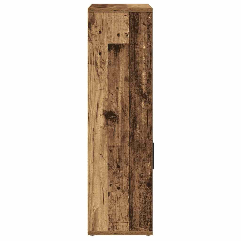 vidaXL antik fa színű szerelt fa könyvespolc 60x24x85 cm