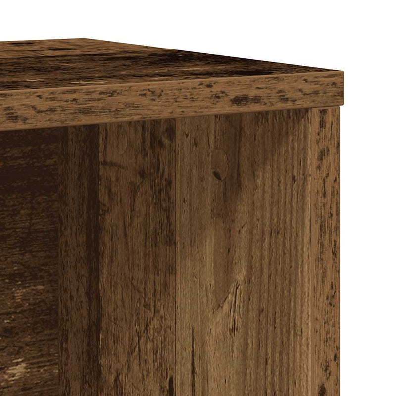 vidaXL antik fa színű szerelt fa könyvespolc 60x24x85 cm