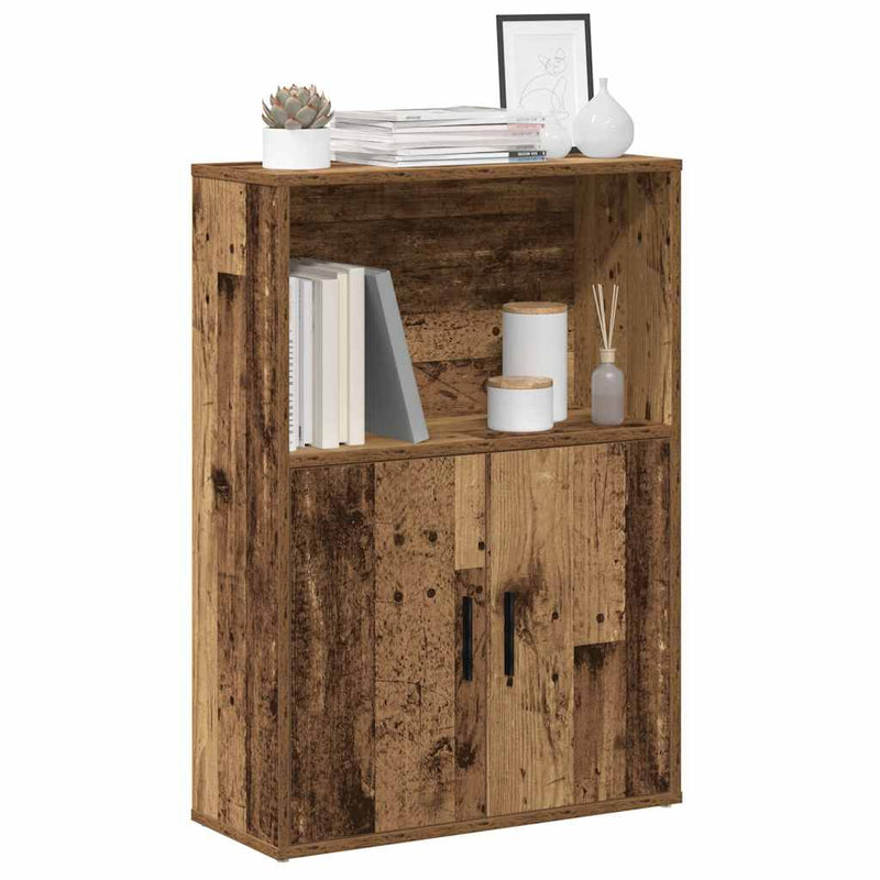 vidaXL antik fa színű szerelt fa könyvespolc 60x24x85 cm