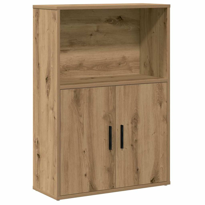 vidaXL kézműves tölgy színű szerelt fa könyvespolc 60x24x85 cm