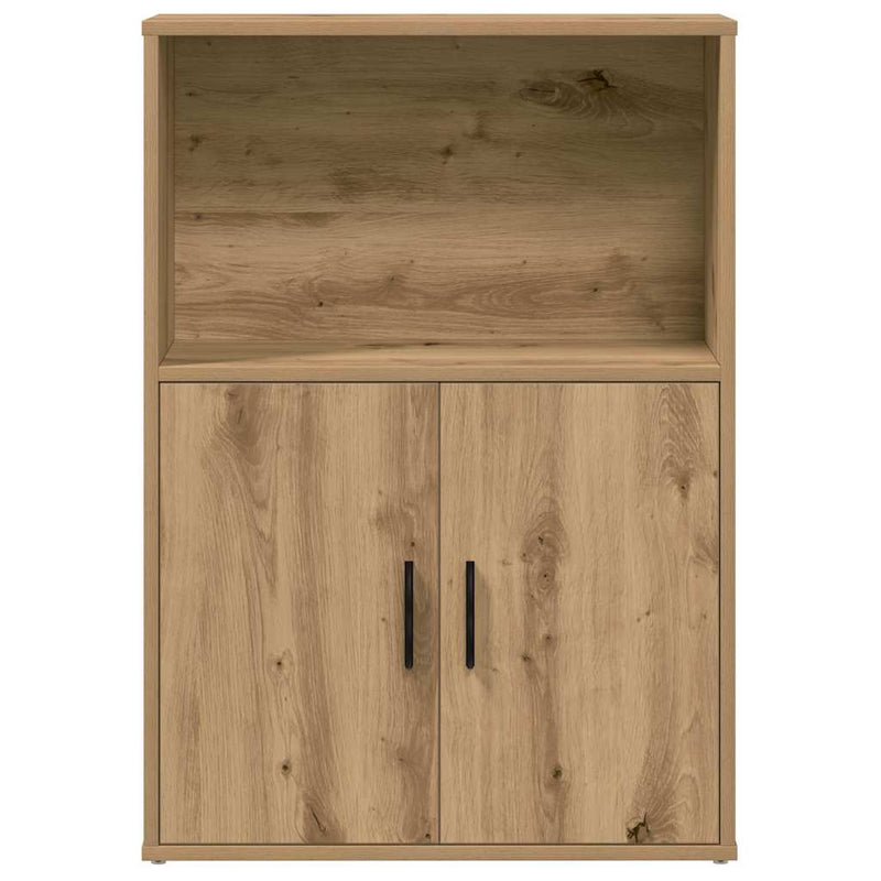 vidaXL kézműves tölgy színű szerelt fa könyvespolc 60x24x85 cm