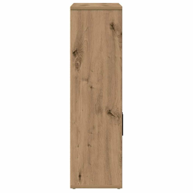 vidaXL kézműves tölgy színű szerelt fa könyvespolc 60x24x85 cm