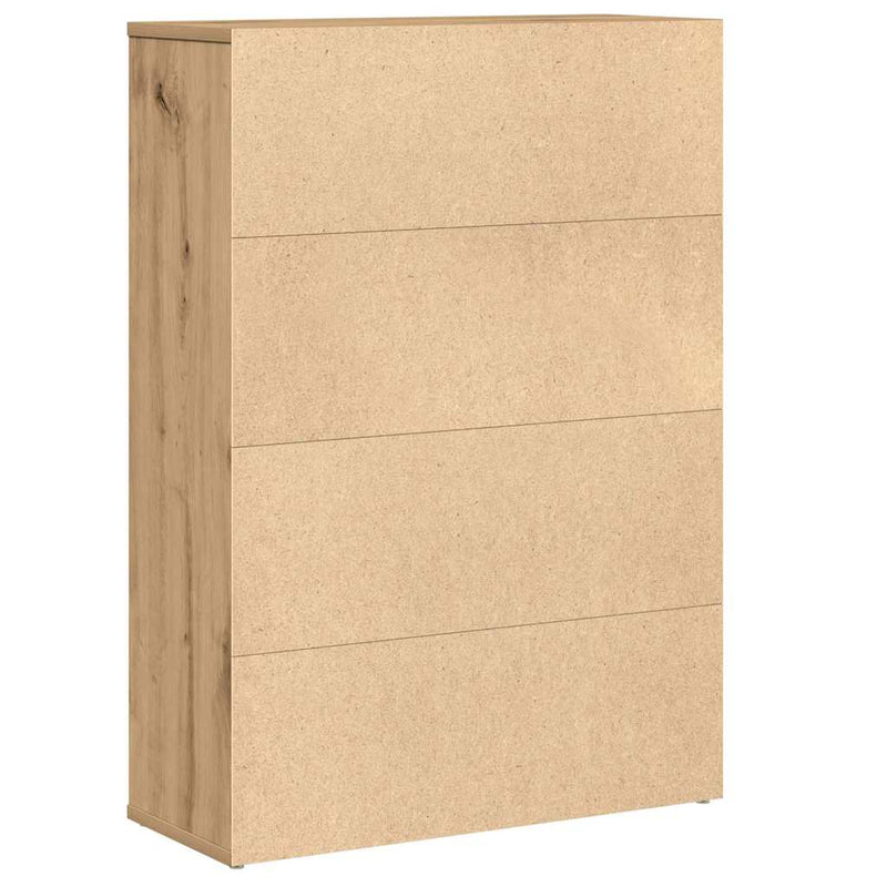 vidaXL kézműves tölgy színű szerelt fa könyvespolc 60x24x85 cm