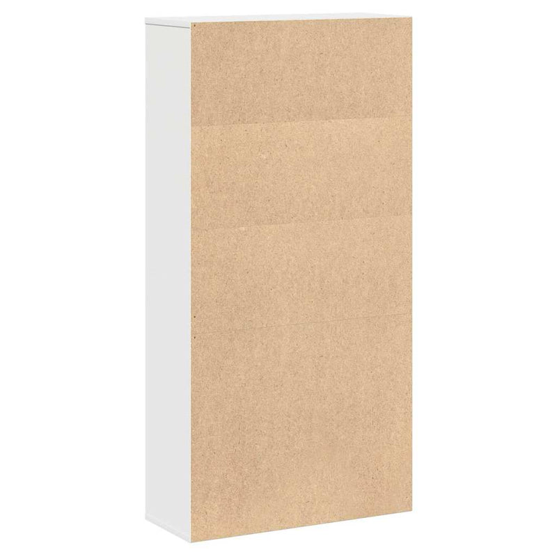 vidaXL fehér szerelt fa könyvespolc 60x24x120 cm