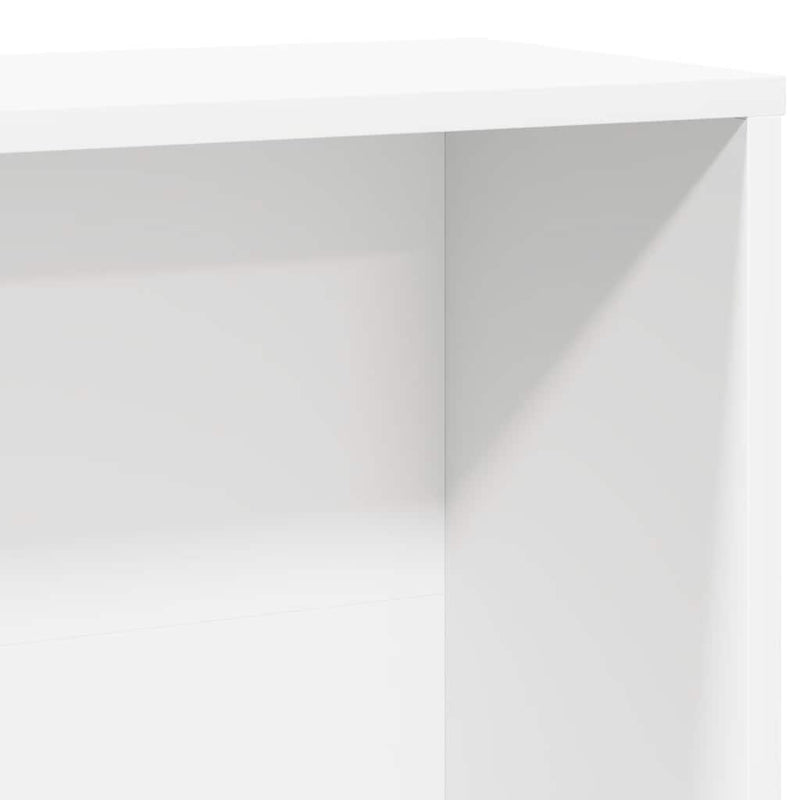 vidaXL fehér szerelt fa könyvespolc 60x24x120 cm