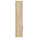 vidaXL sonoma tölgy színű szerelt fa könyvszekrény 60x24x120 cm