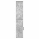 vidaXL betonszürke szerelt fa könyvespolc 60x24x120 cm
