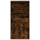 vidaXL füstös tölgy színű szerelt fa könyvszekrény 60x24x120 cm