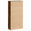 vidaXL füstös tölgy színű szerelt fa könyvszekrény 60x24x120 cm