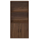 vidaXL barna tölgy színű szerelt fa könyvespolc 60x24x120 cm