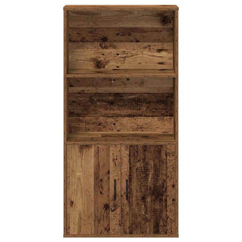 vidaXL antik fa színű szerelt fa könyvespolc 60x24x120 cm