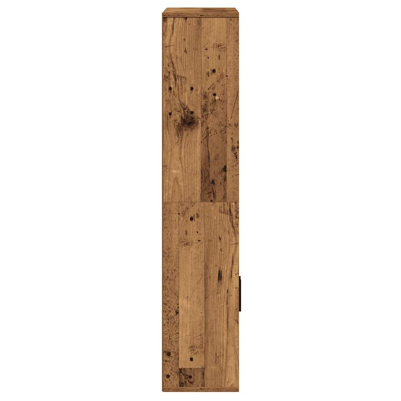 vidaXL antik fa színű szerelt fa könyvespolc 60x24x120 cm