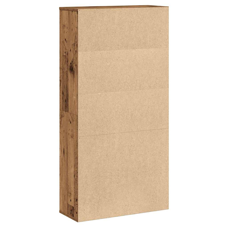 vidaXL antik fa színű szerelt fa könyvespolc 60x24x120 cm
