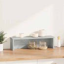 vidaXL konyhai állvány rakodható beton szürke 50x15x16 cm műfa