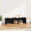 vidaXL konyhai állvány rakodható fekete 60x15x16 cm műfa