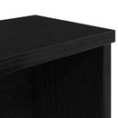 vidaXL Konyhai állványok egymásra rakható 2 db Fekete 60x15x16 cm
