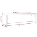 vidaXL konyhai állvány rakodható beton szürke 60x15x16 cm Gépelt fa