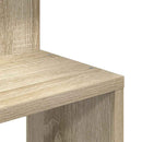 vidaXL sonoma-tölgyszínű forgácslap fali sarokpolc 32x32x127,5 cm