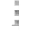 vidaXL szürke sonoma szerelt fa fali sarokpolc 32x32x127,5 cm