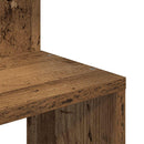 vidaXL antik fa színű szerelt fa fali sarokpolc 32x32x127,5 cm