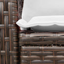 vidaXL barna polyrattan kerti hintaszék párnákkal