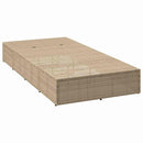 vidaXL szolárium lebegő párnával bézs polirattan