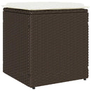 vidaXL 2 db barna polyrattan kerti szék párnával 40x40x43 cm