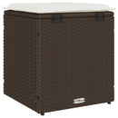 vidaXL 2 db barna polyrattan kerti szék párnával 40x40x43 cm