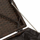vidaXL 2 db barna polyrattan kerti szék párnával 40x40x43 cm