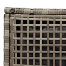 vidaXL kerti székek párnákkal 2 db szürke 40x40x43 cm polirattan