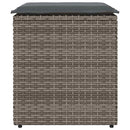 vidaXL kerti székek párnákkal 2 db szürke 40x40x43 cm polirattan