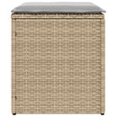 vidaXL 2 db bézs polyrattan kerti szék párnával 40x40x43 cm