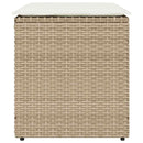 vidaXL 2 db bézs polyrattan kerti szék párnával 40x40x43 cm