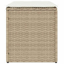 vidaXL 2 db bézs polyrattan kerti szék párnával 40x40x43 cm