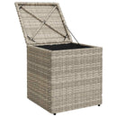 vidaXL 2 db világosszürke polyrattan kerti szék párnával 40x40x43 cm
