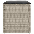 vidaXL 2 db világosszürke polyrattan kerti szék párnával 40x40x43 cm
