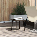 vidaXL téglalap barna polyrattan kerti dohányzóasztal 40x40x37cm