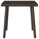 vidaXL téglalap barna polyrattan kerti dohányzóasztal 40x40x37cm