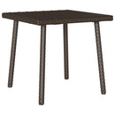 vidaXL téglalap barna polyrattan kerti dohányzóasztal 40x40x37cm