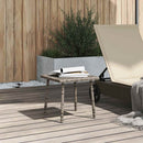 vidaXL téglalap szürke polyrattan kerti dohányzóasztal 40x40x37cm