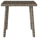 vidaXL téglalap szürke polyrattan kerti dohányzóasztal 40x40x37cm
