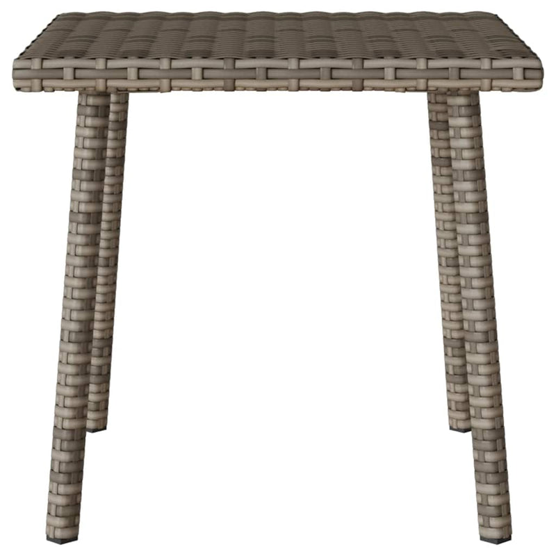vidaXL téglalap szürke polyrattan kerti dohányzóasztal 40x40x37cm