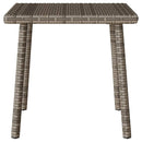 vidaXL téglalap szürke polyrattan kerti dohányzóasztal 40x40x37cm