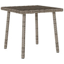 vidaXL téglalap szürke polyrattan kerti dohányzóasztal 40x40x37cm