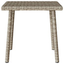 vidaXL téglalap polyrattan kerti dohányzóasztal 40x40x37cm