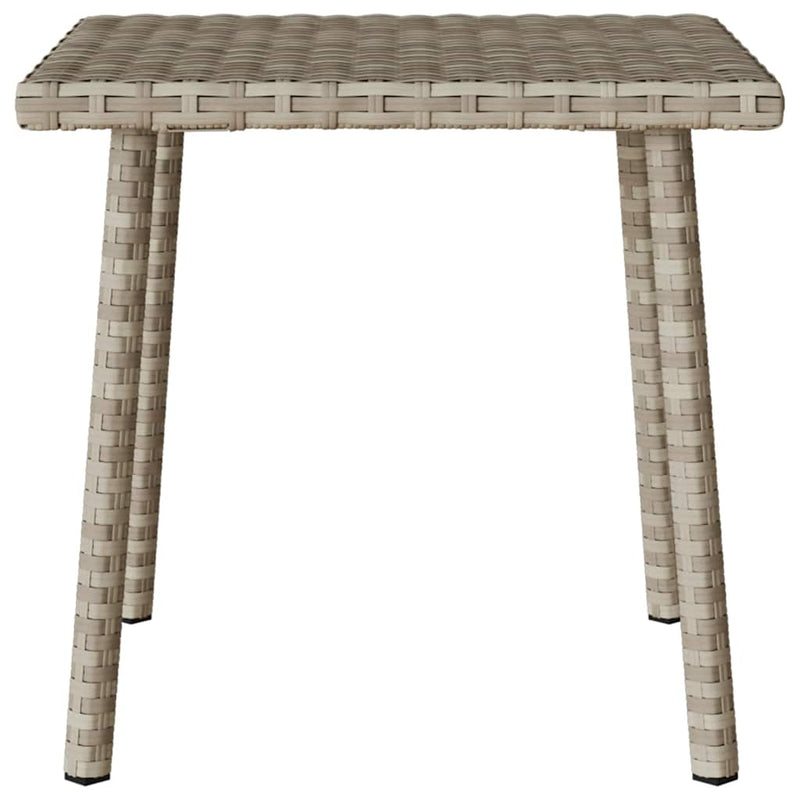 vidaXL téglalap polyrattan kerti dohányzóasztal 40x40x37cm